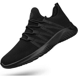 Men's Black Breathable Lightweight Comfortable Non Slip Fashion Sneakers